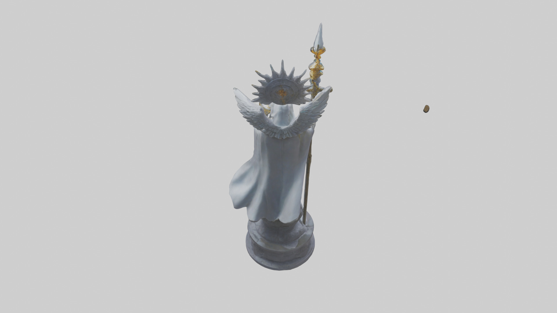 Lightbringer statue model Low-poly 3D model_15