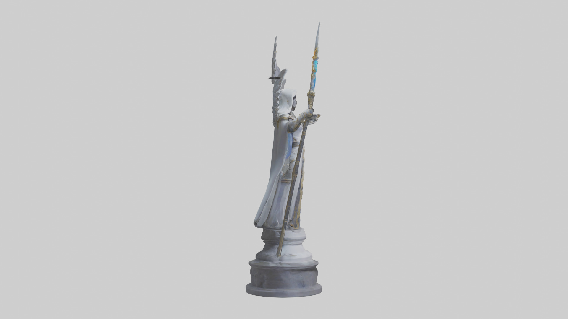 Lightbringer statue model Low-poly 3D model_13