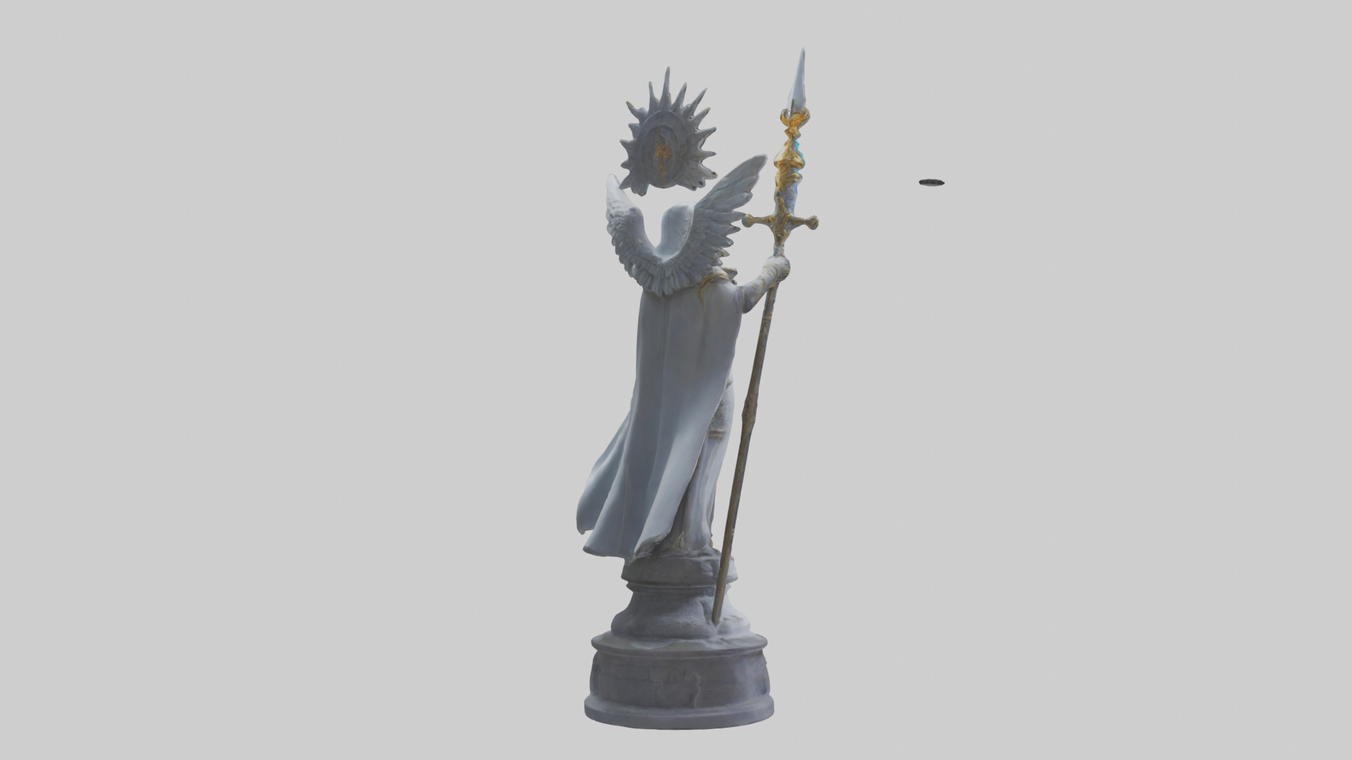 Lightbringer statue model Low-poly 3D model_2