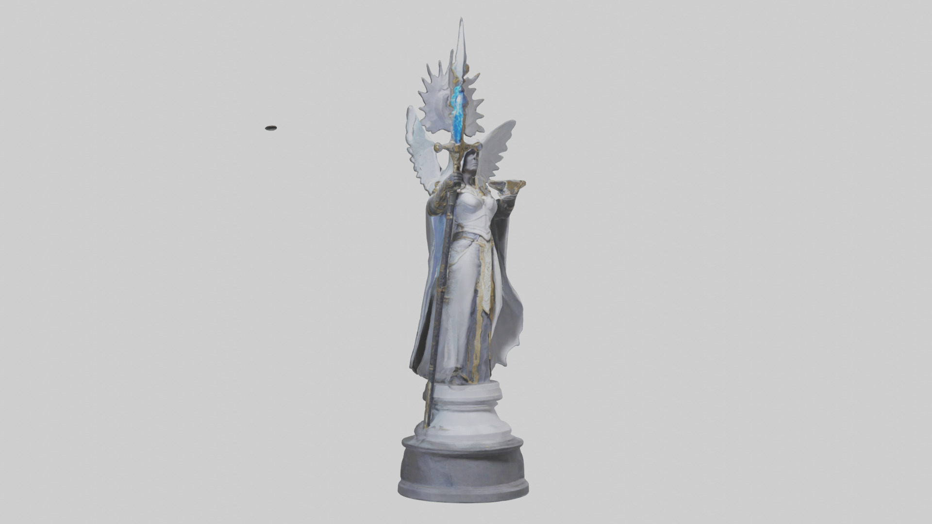 Lightbringer statue model Low-poly 3D model_7
