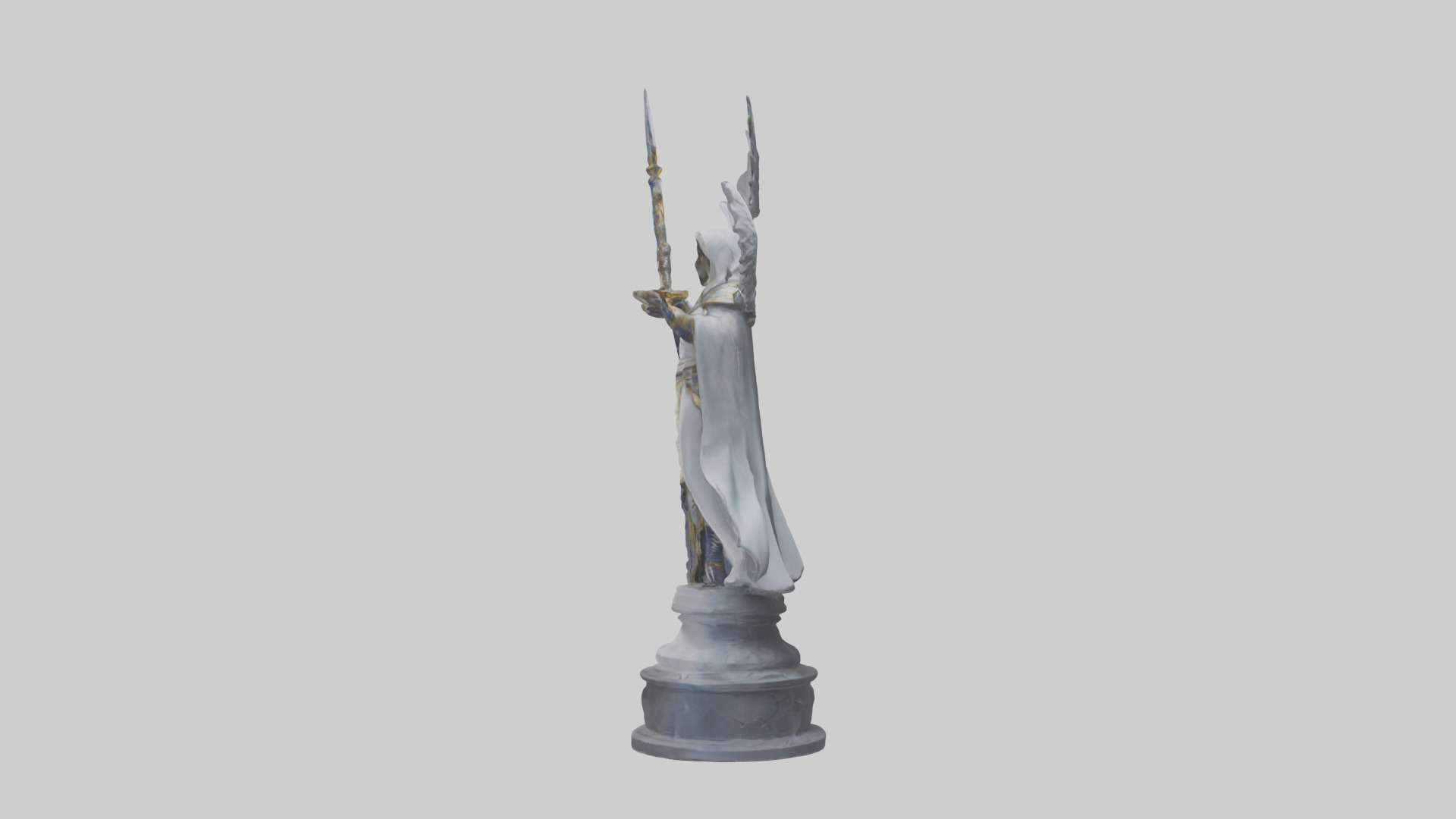 Lightbringer statue model Low-poly 3D model_12