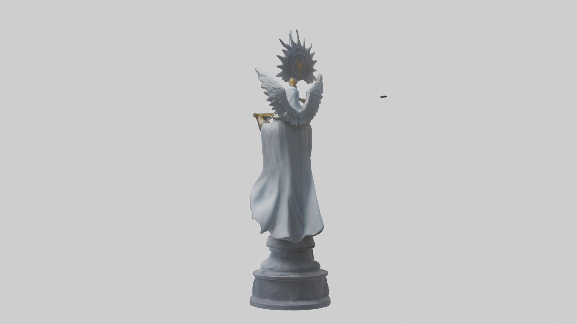 Lightbringer statue model Low-poly 3D model_1