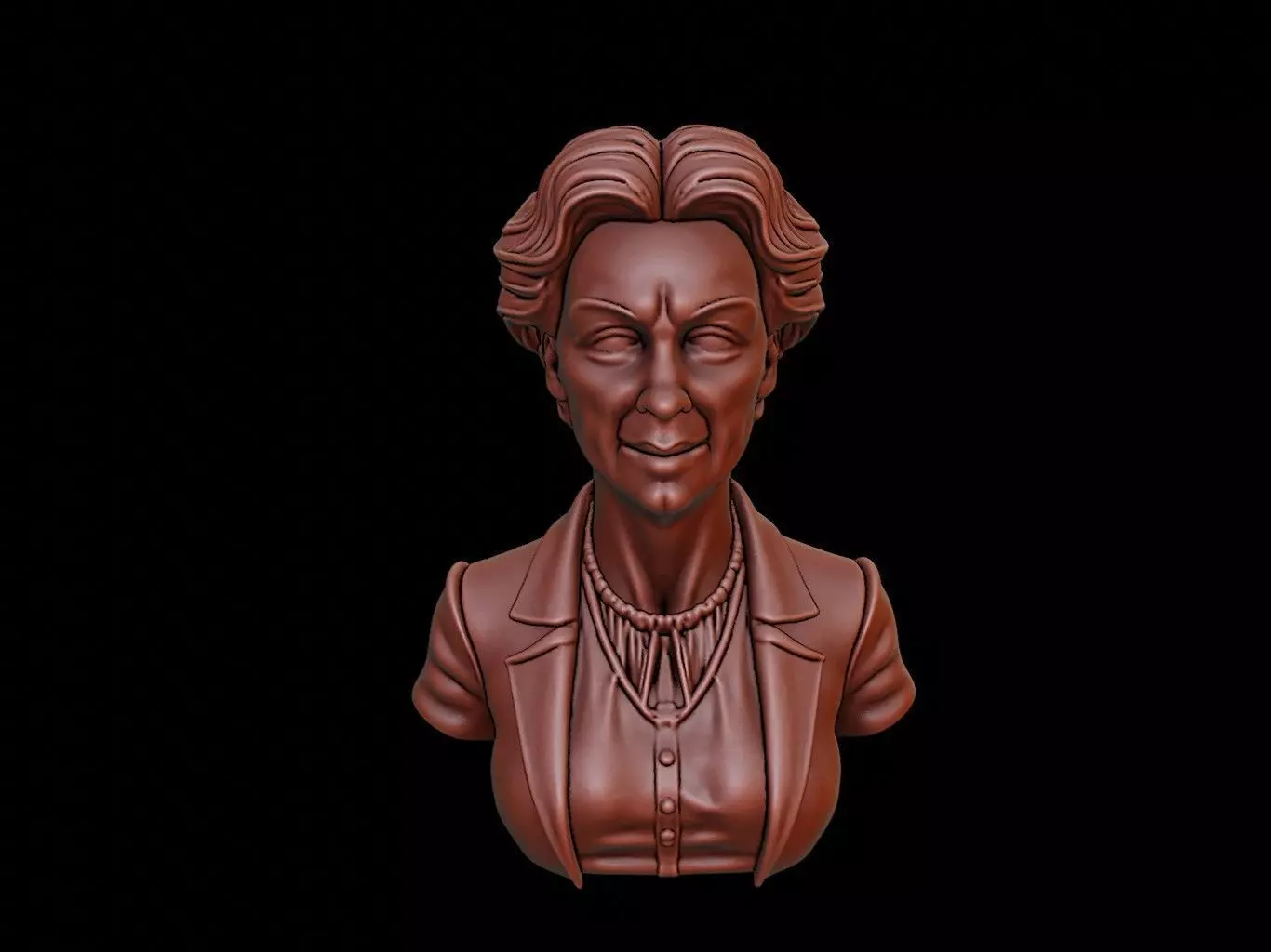 Marie Curie Bust 3D print model_0