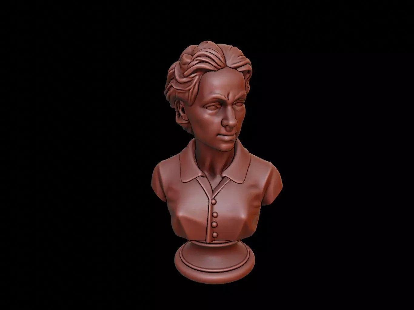 Marie Curie Bust 3D print model