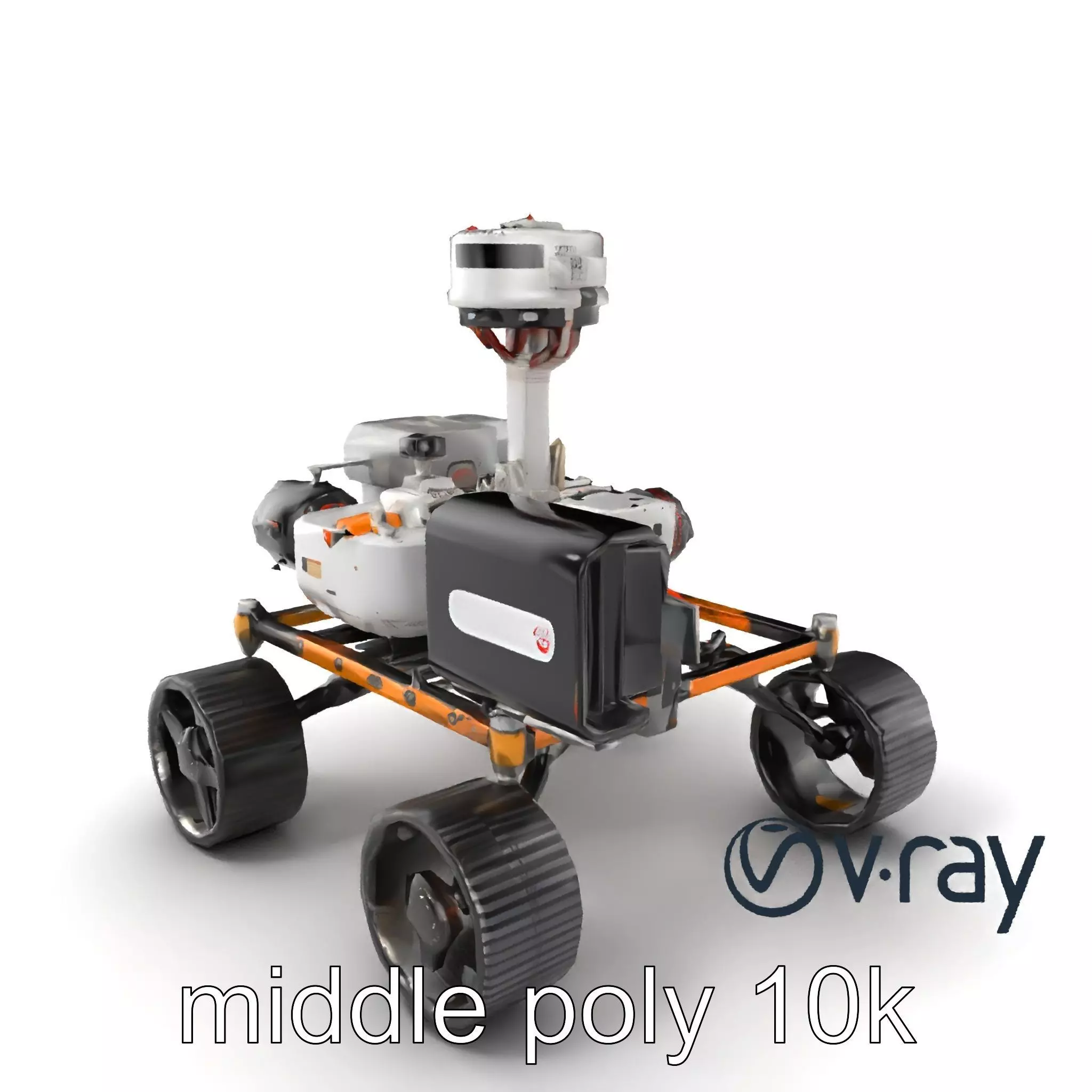 Curiosity Mars Rover Robotic Exploration Model Pack Low-poly 3D model