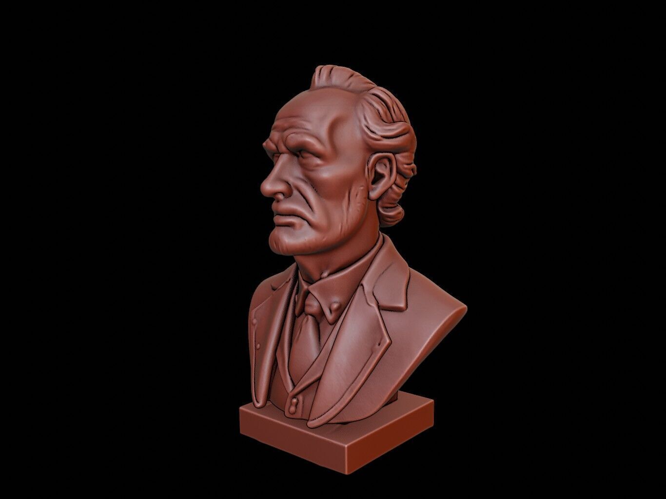 Martin Heidegger Bust 3D print model_1