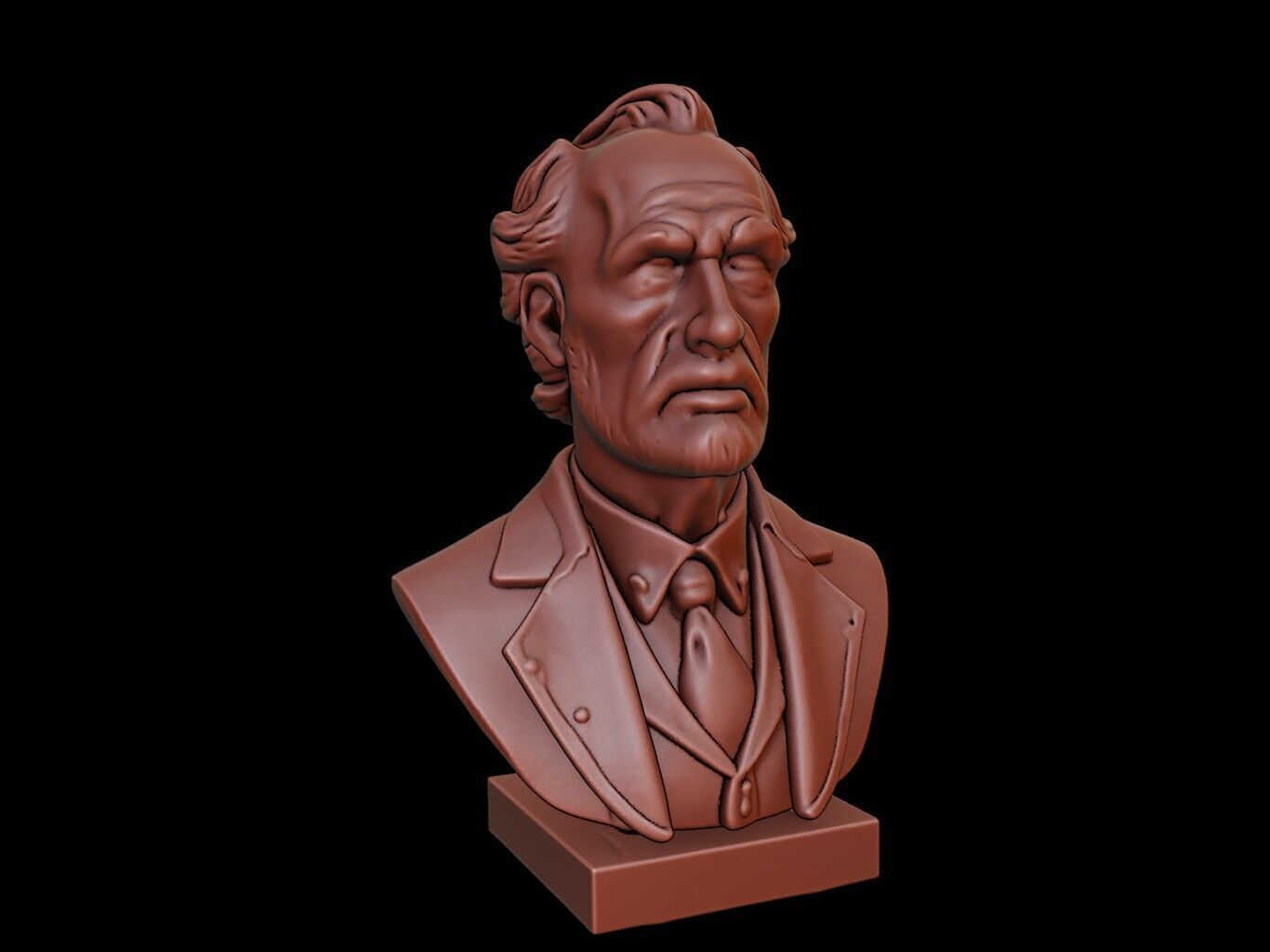 Martin Heidegger Bust 3D print model_2