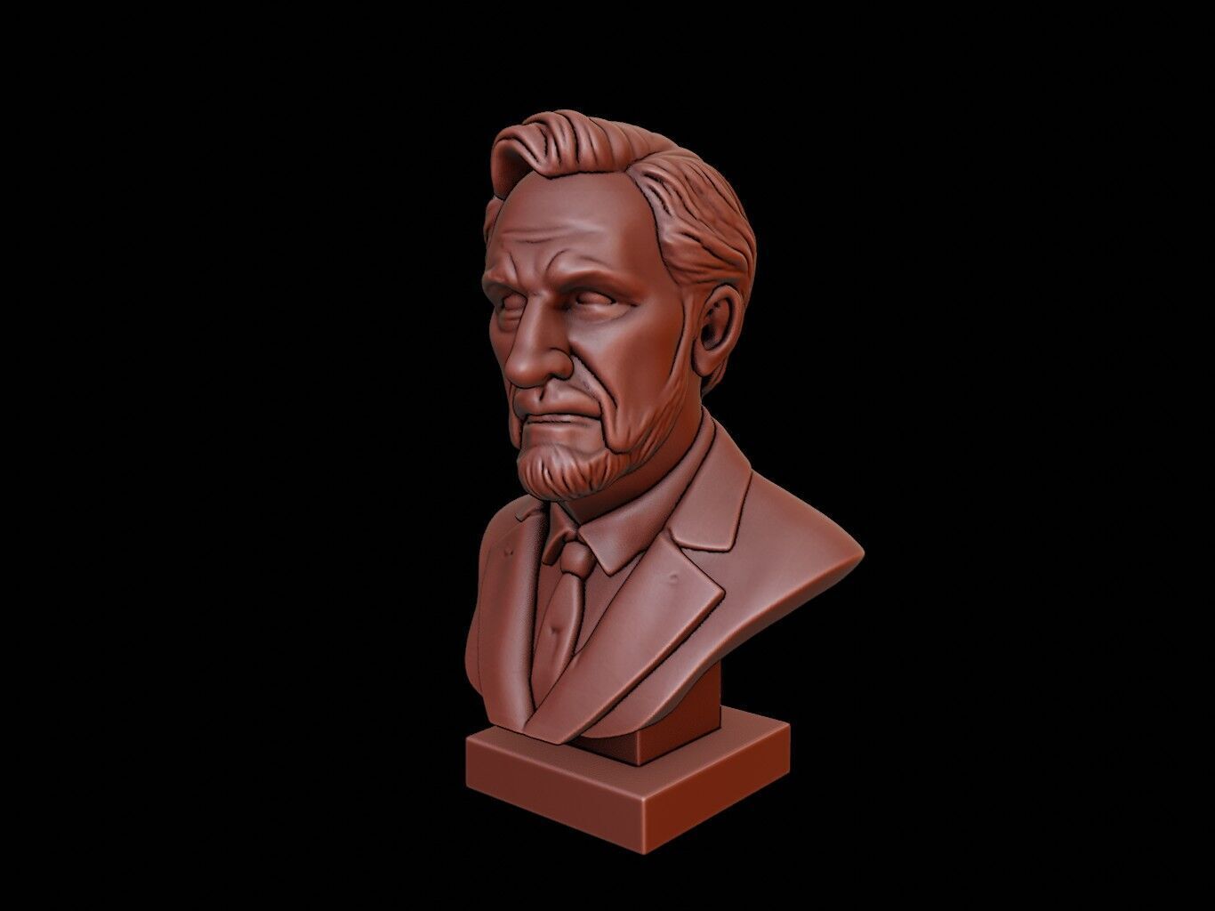 Michael Faraday Bust 3D print model_1