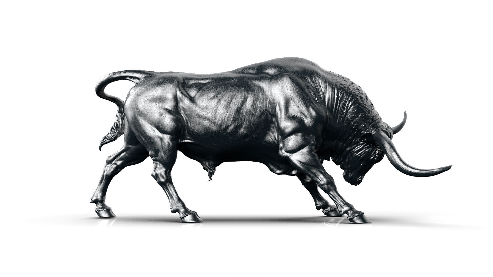 Bull - Texas Longhorn  I  3D Sculpting 3D print model_20