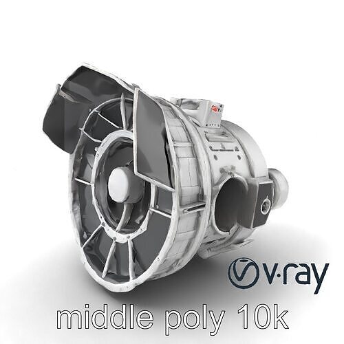 Hubble Space Telescope 3D Model Pack Low-poly 3D model