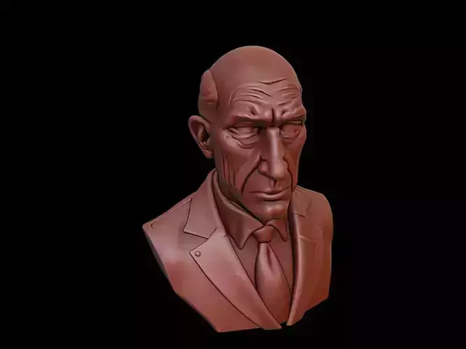 Michel Foucault Bust 3D print model