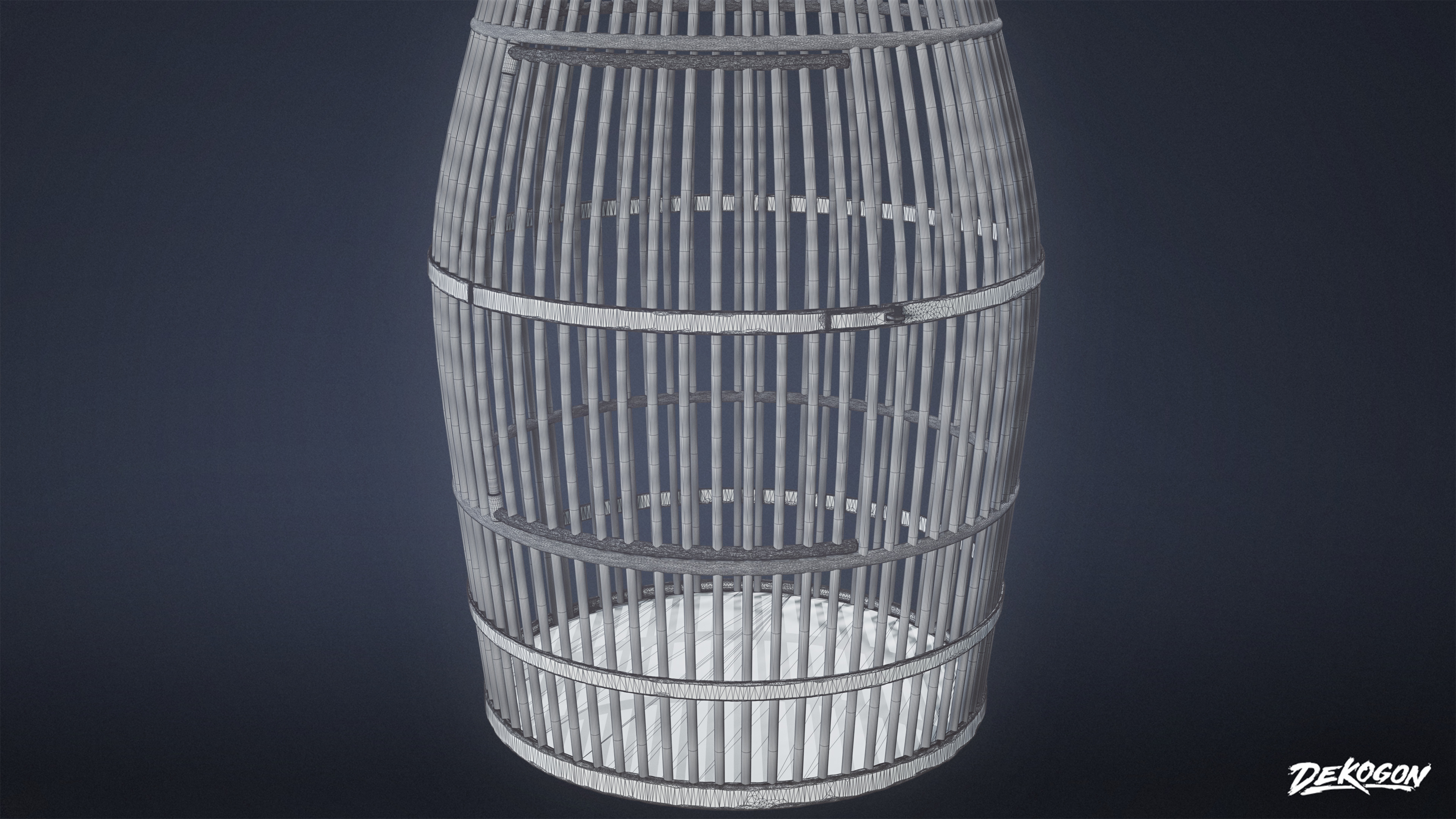 PIRATES - Bird Cage 02 - NANITE Low-poly 3D model_7