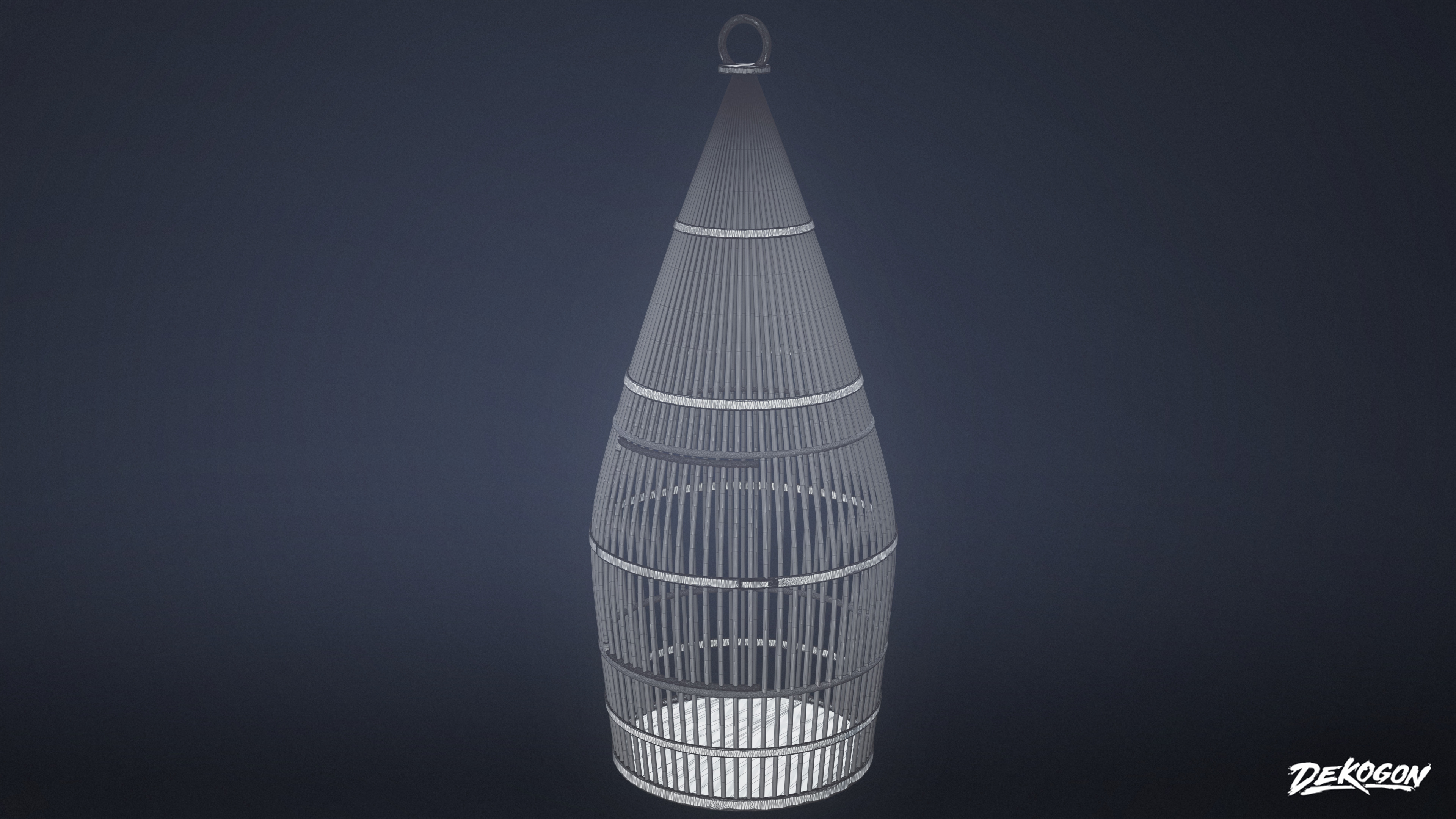 PIRATES - Bird Cage 02 - NANITE Low-poly 3D model_8