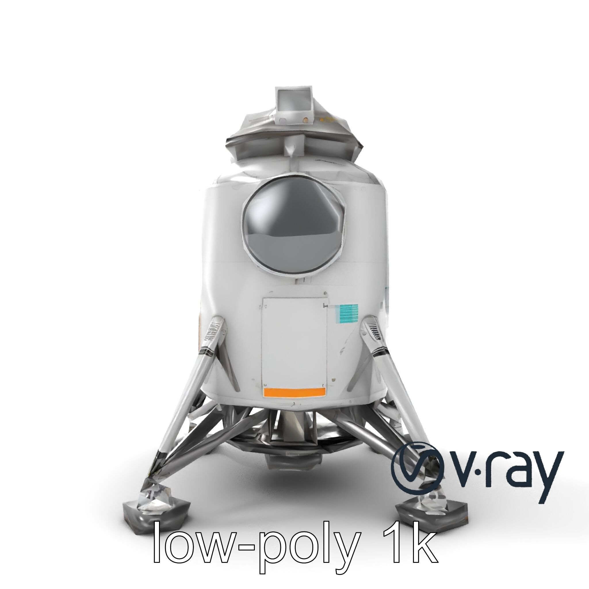 Apollo 11 Lunar Module 3D model pack Low-poly 3D model_22
