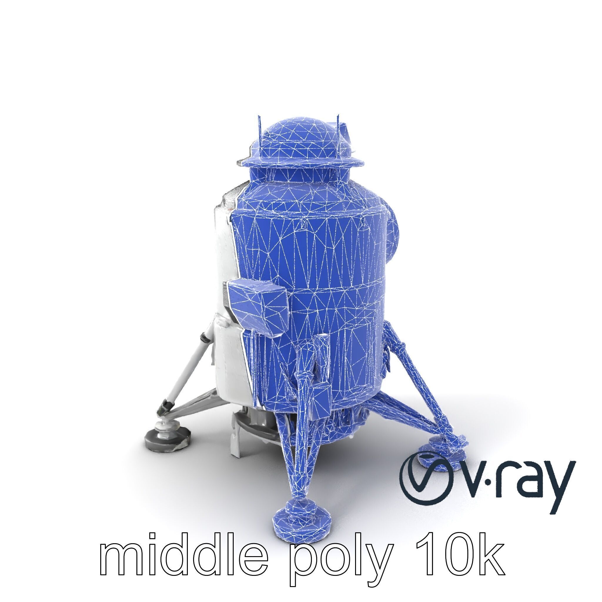 Apollo 11 Lunar Module 3D model pack Low-poly 3D model_31