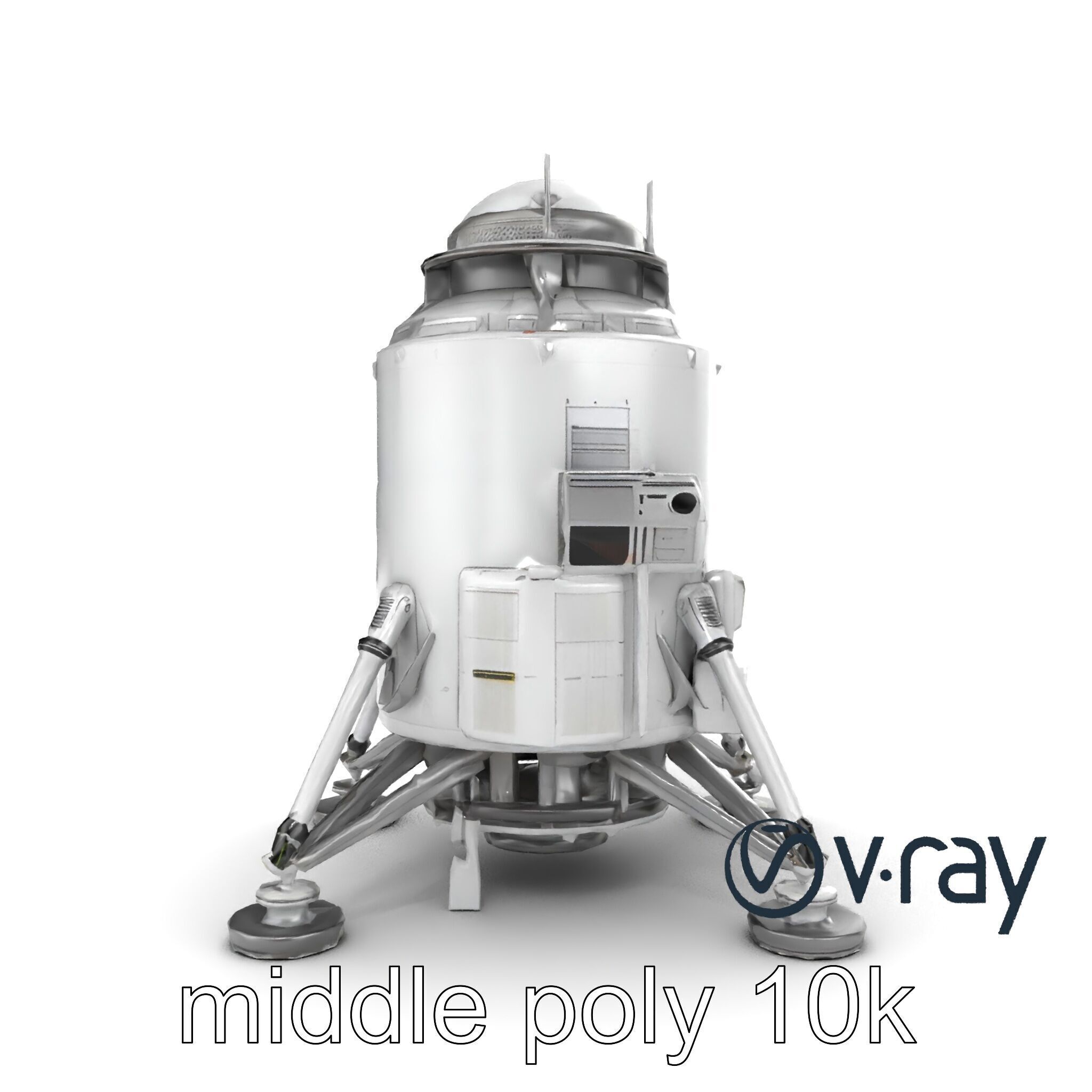 Apollo 11 Lunar Module 3D model pack Low-poly 3D model_27