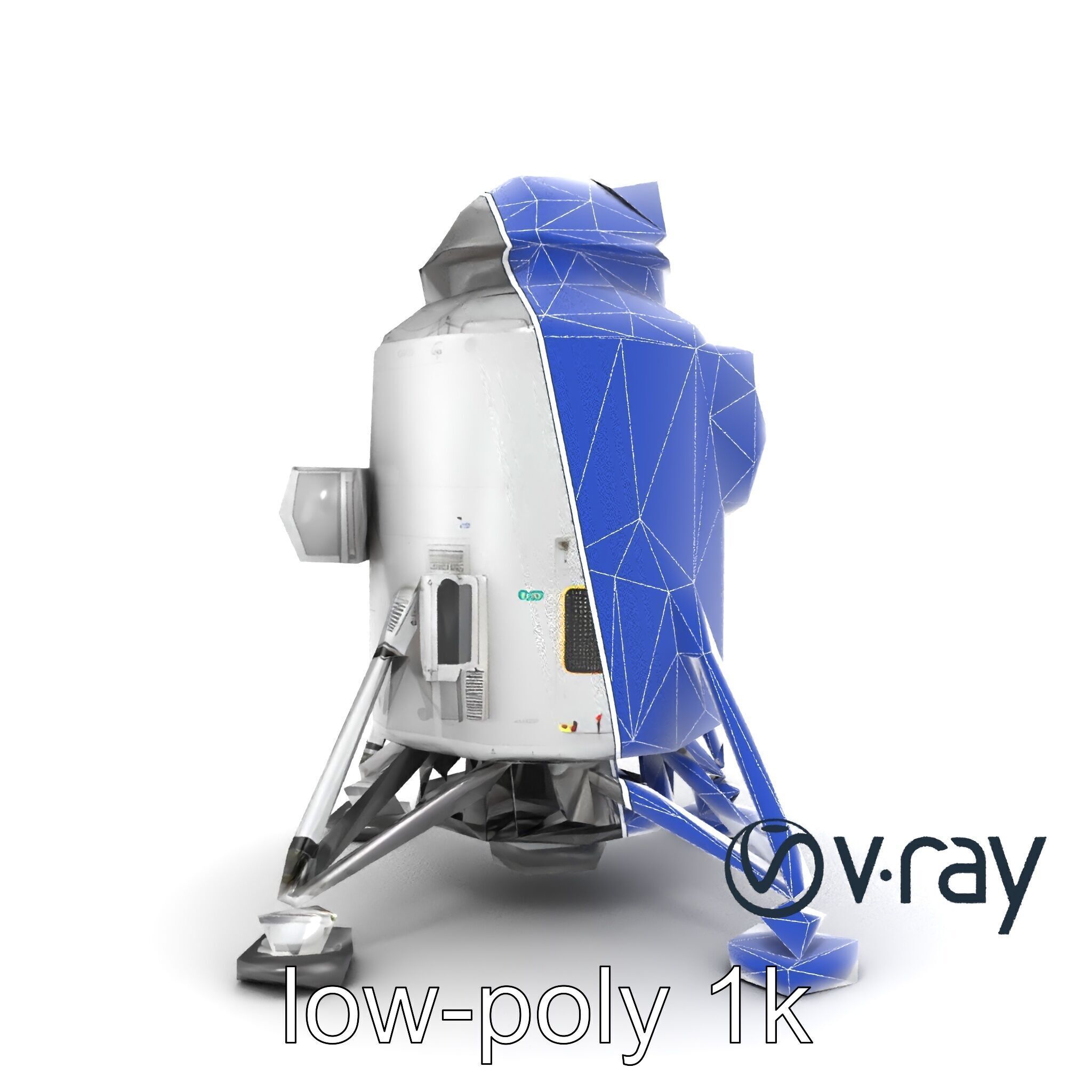 Apollo 11 Lunar Module 3D model pack Low-poly 3D model_28