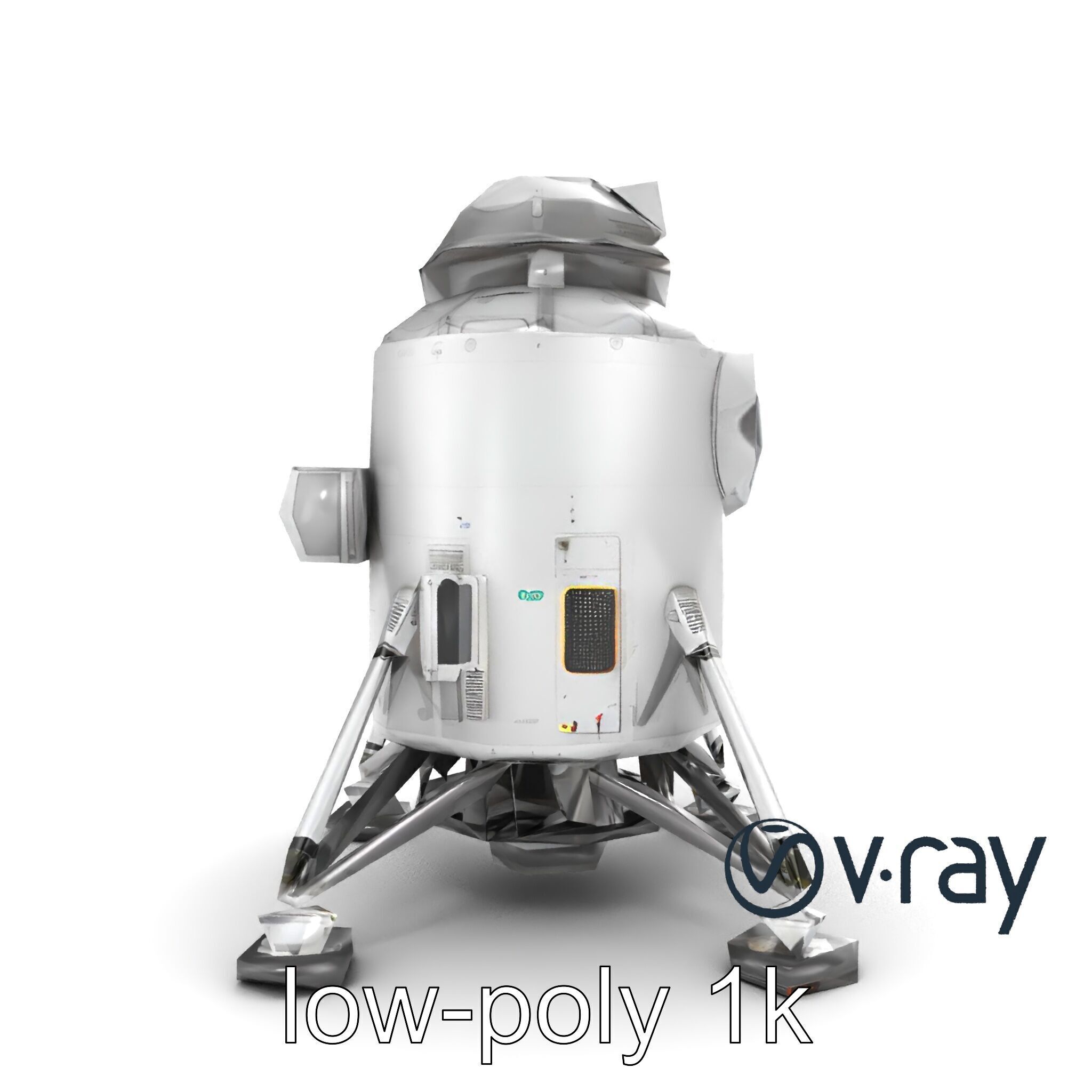 Apollo 11 Lunar Module 3D model pack Low-poly 3D model_14