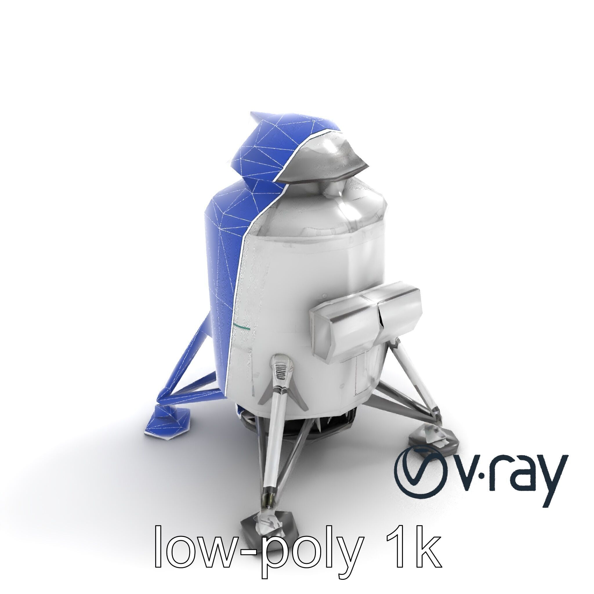 Apollo 11 Lunar Module 3D model pack Low-poly 3D model_18