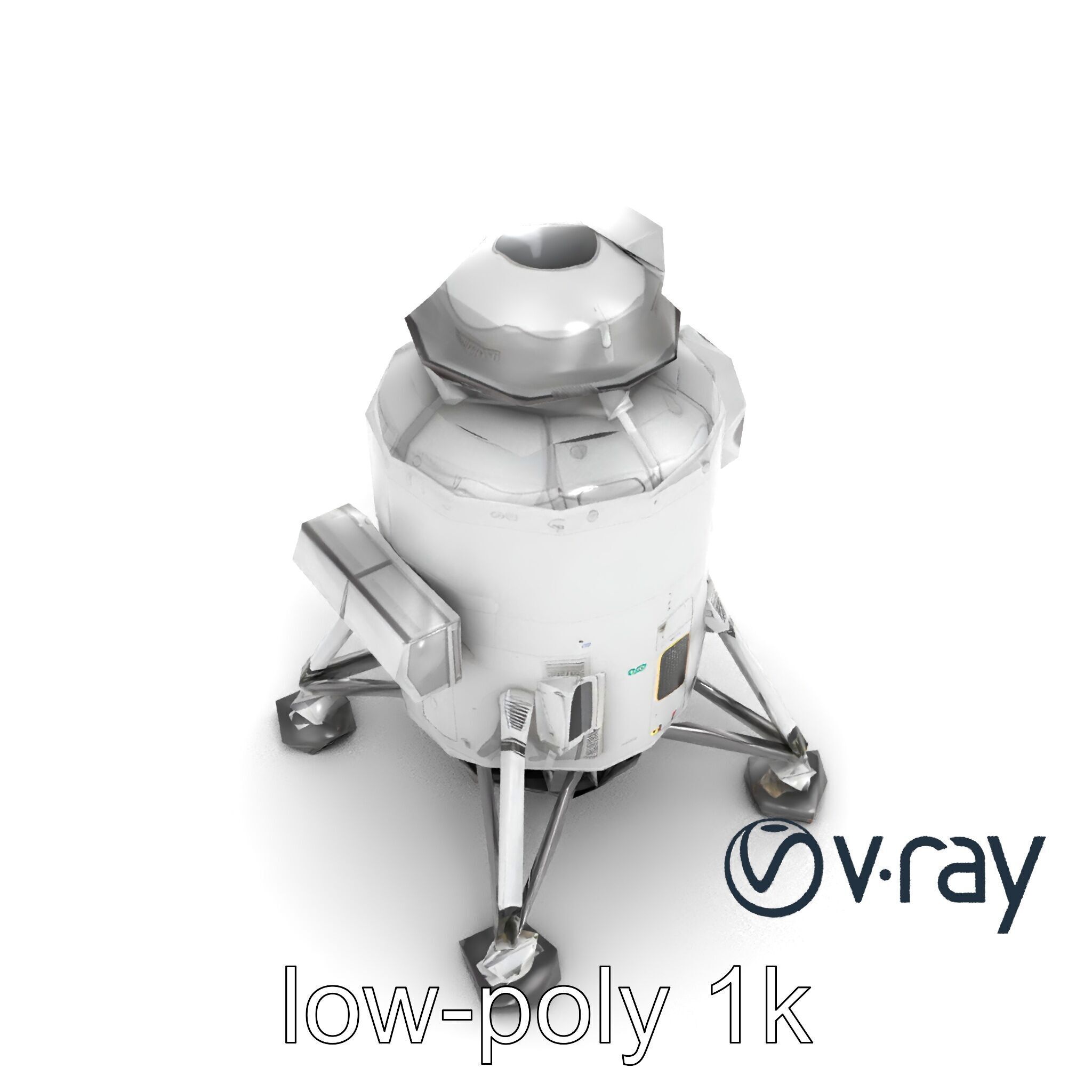 Apollo 11 Lunar Module 3D model pack Low-poly 3D model_11