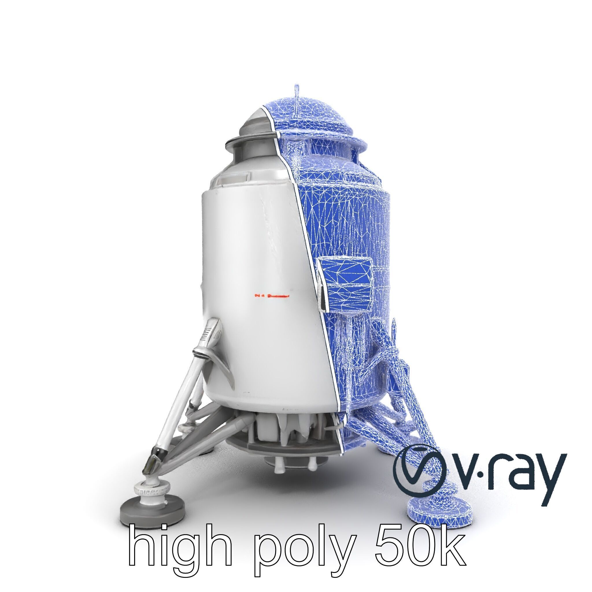Apollo 11 Lunar Module 3D model pack Low-poly 3D model_29