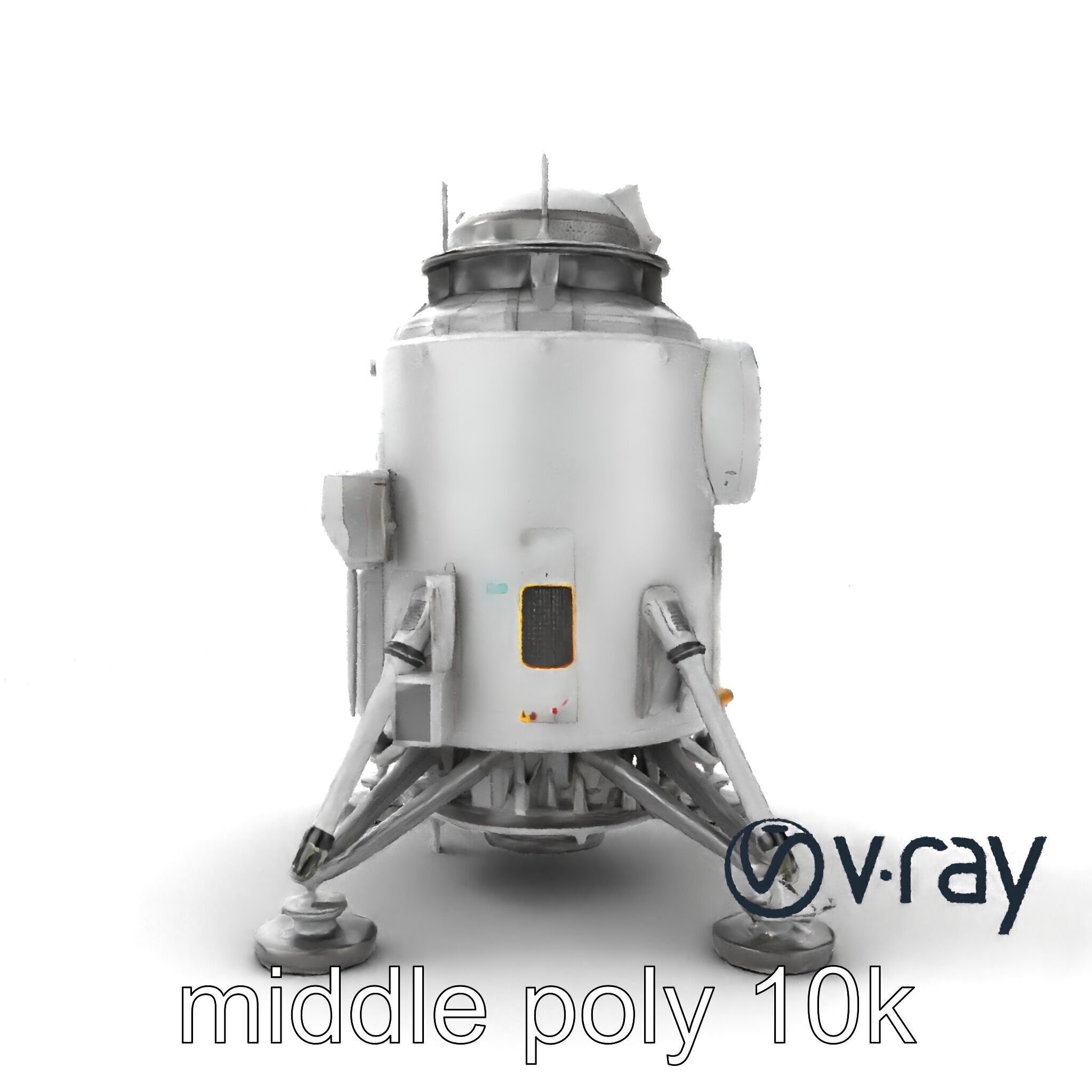 Apollo 11 Lunar Module 3D model pack Low-poly 3D model_16