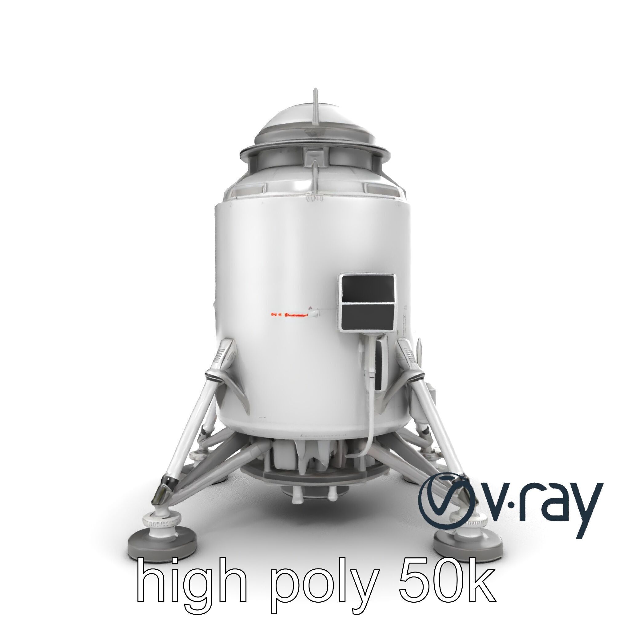 Apollo 11 Lunar Module 3D model pack Low-poly 3D model_19