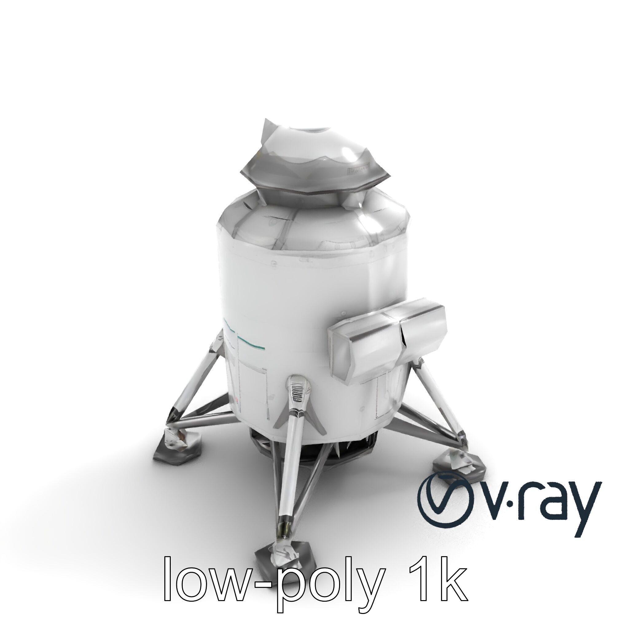 Apollo 11 Lunar Module 3D model pack Low-poly 3D model_8