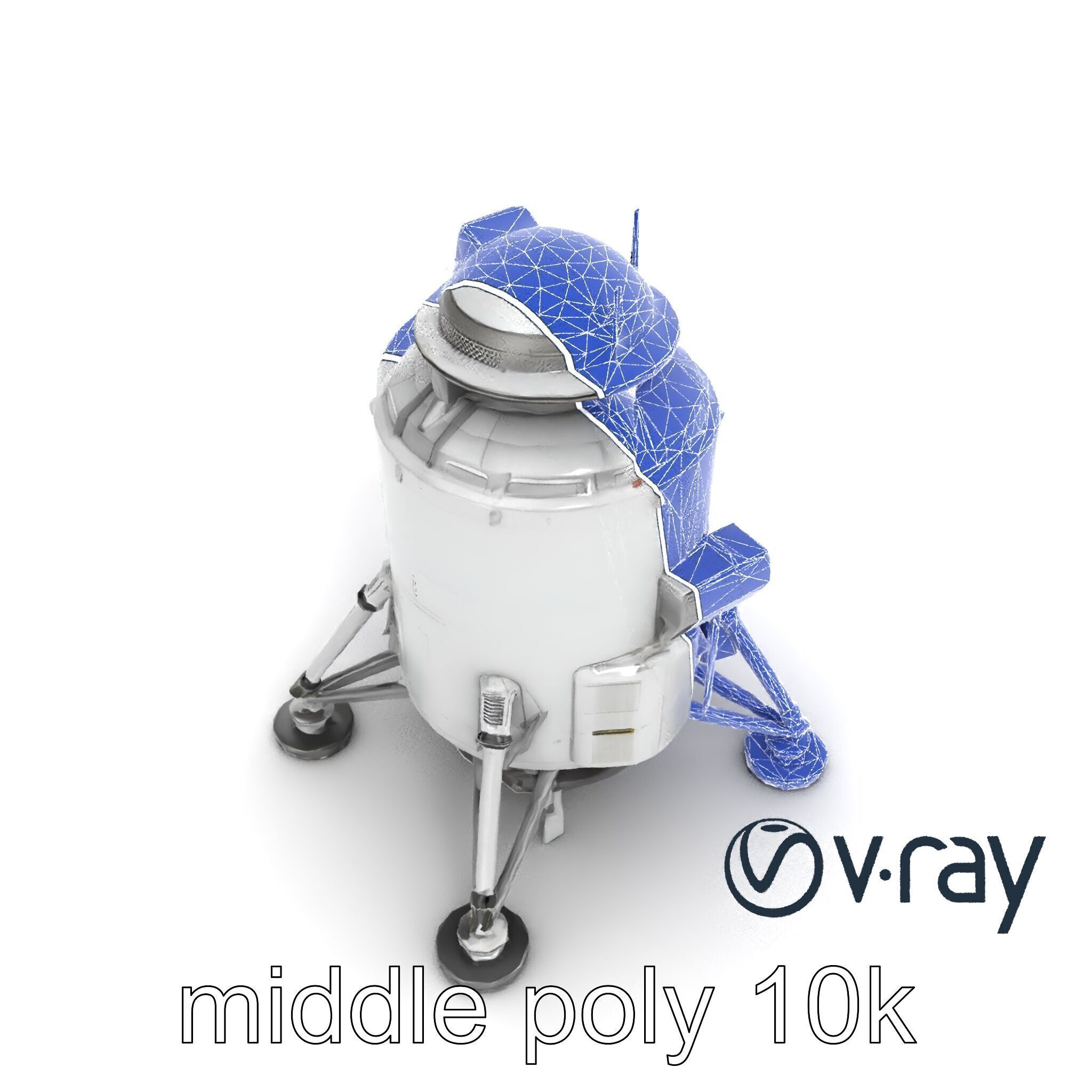 Apollo 11 Lunar Module 3D model pack Low-poly 3D model_15