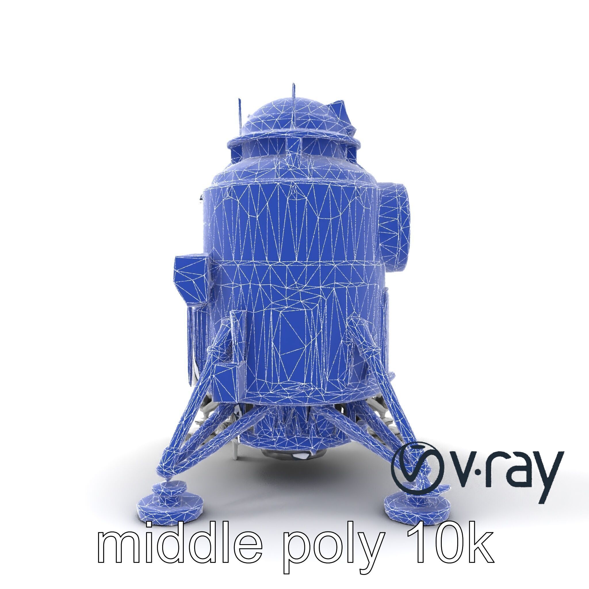 Apollo 11 Lunar Module 3D model pack Low-poly 3D model_30