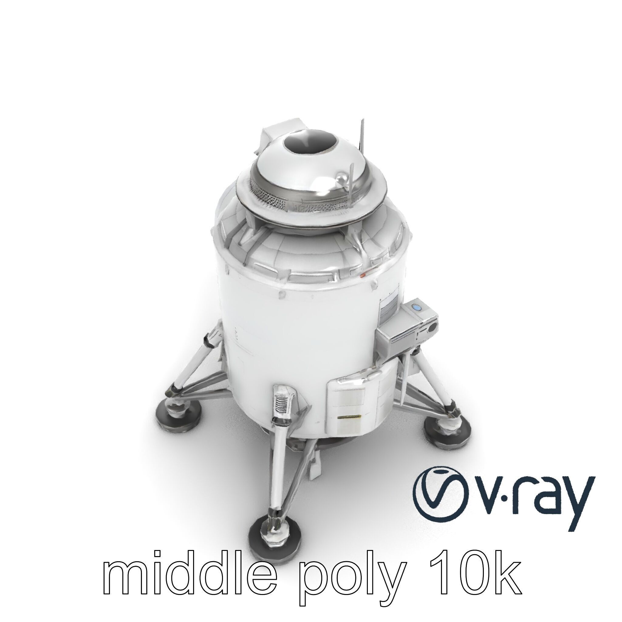 Apollo 11 Lunar Module 3D model pack Low-poly 3D model_7