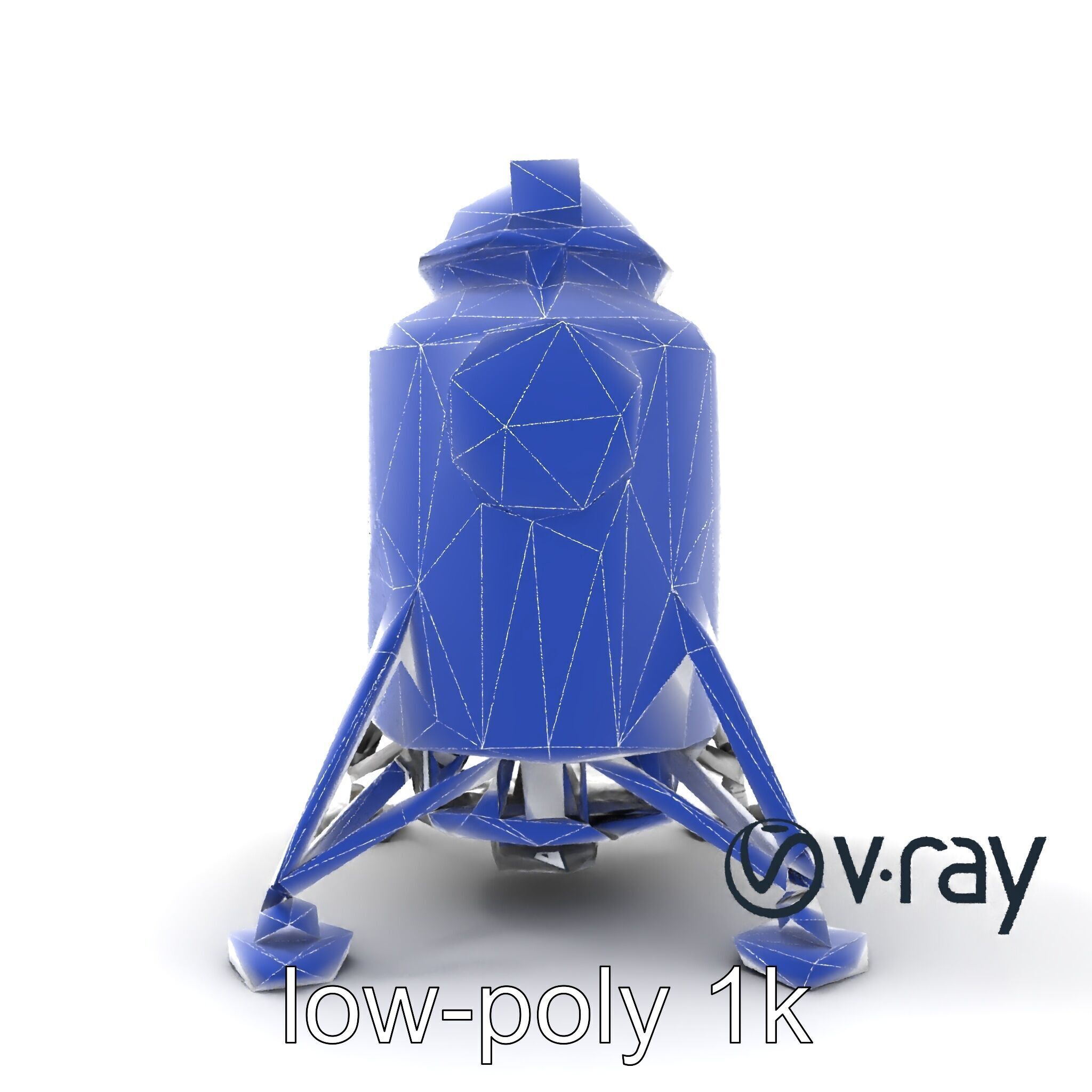 Apollo 11 Lunar Module 3D model pack Low-poly 3D model_23