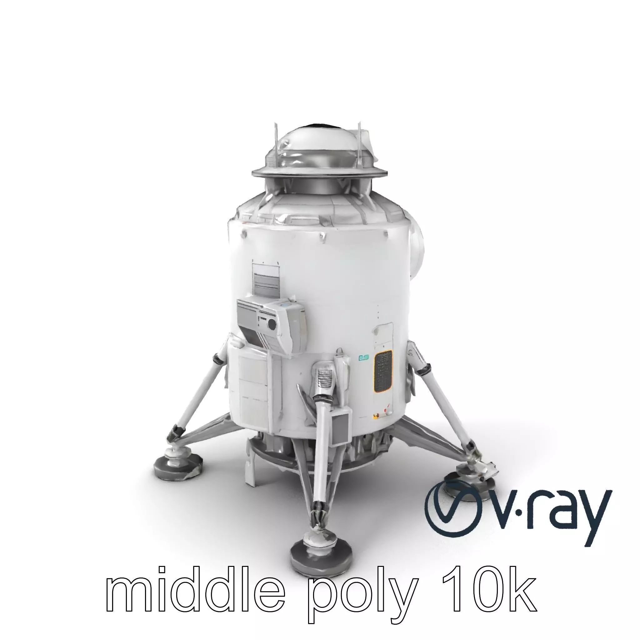 Apollo 11 Lunar Module 3D model pack Low-poly 3D model_0