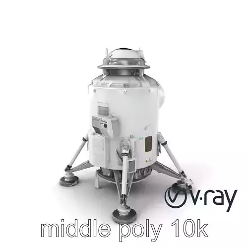 Apollo 11 Lunar Module 3D model pack Low-poly 3D model
