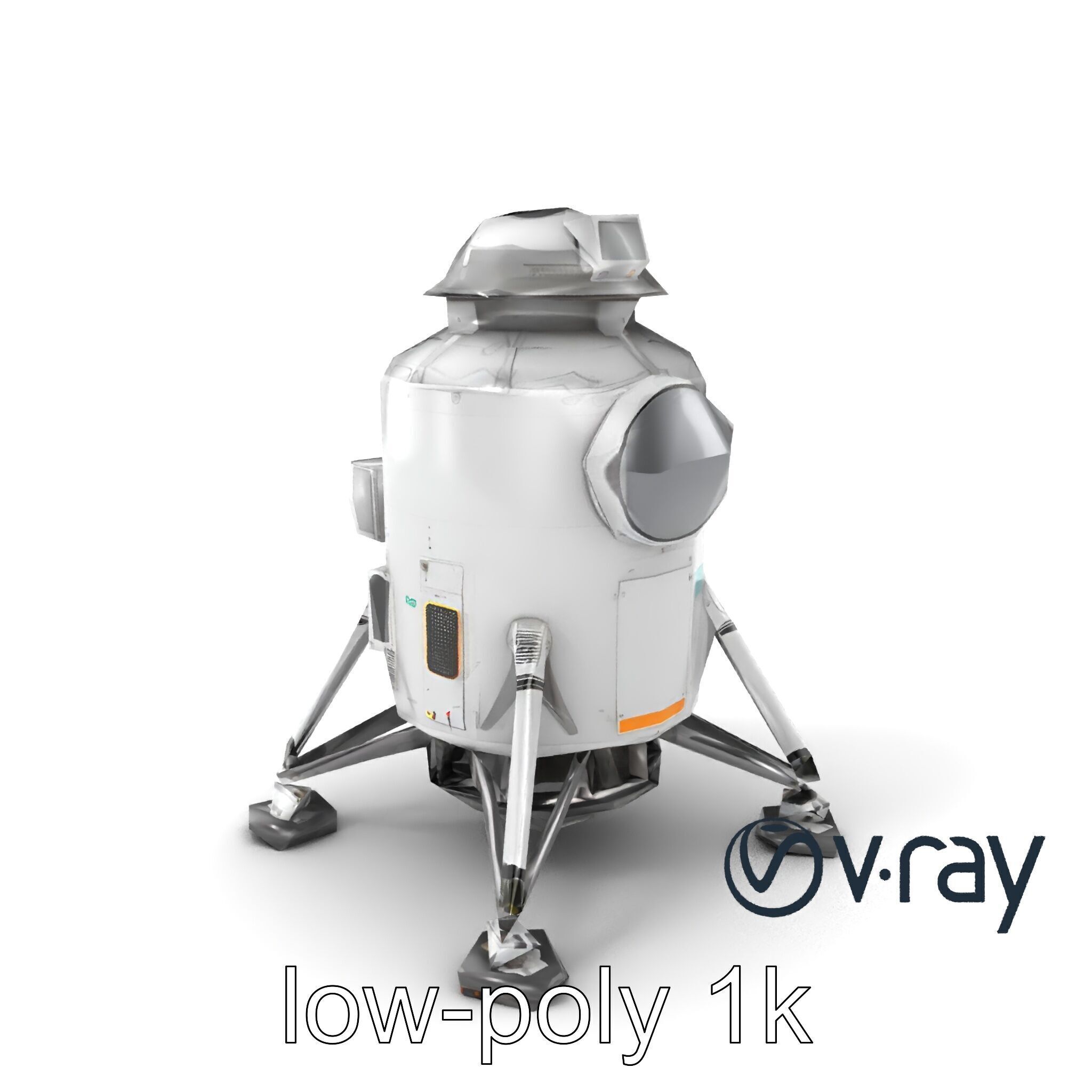 Apollo 11 Lunar Module 3D model pack Low-poly 3D model_2