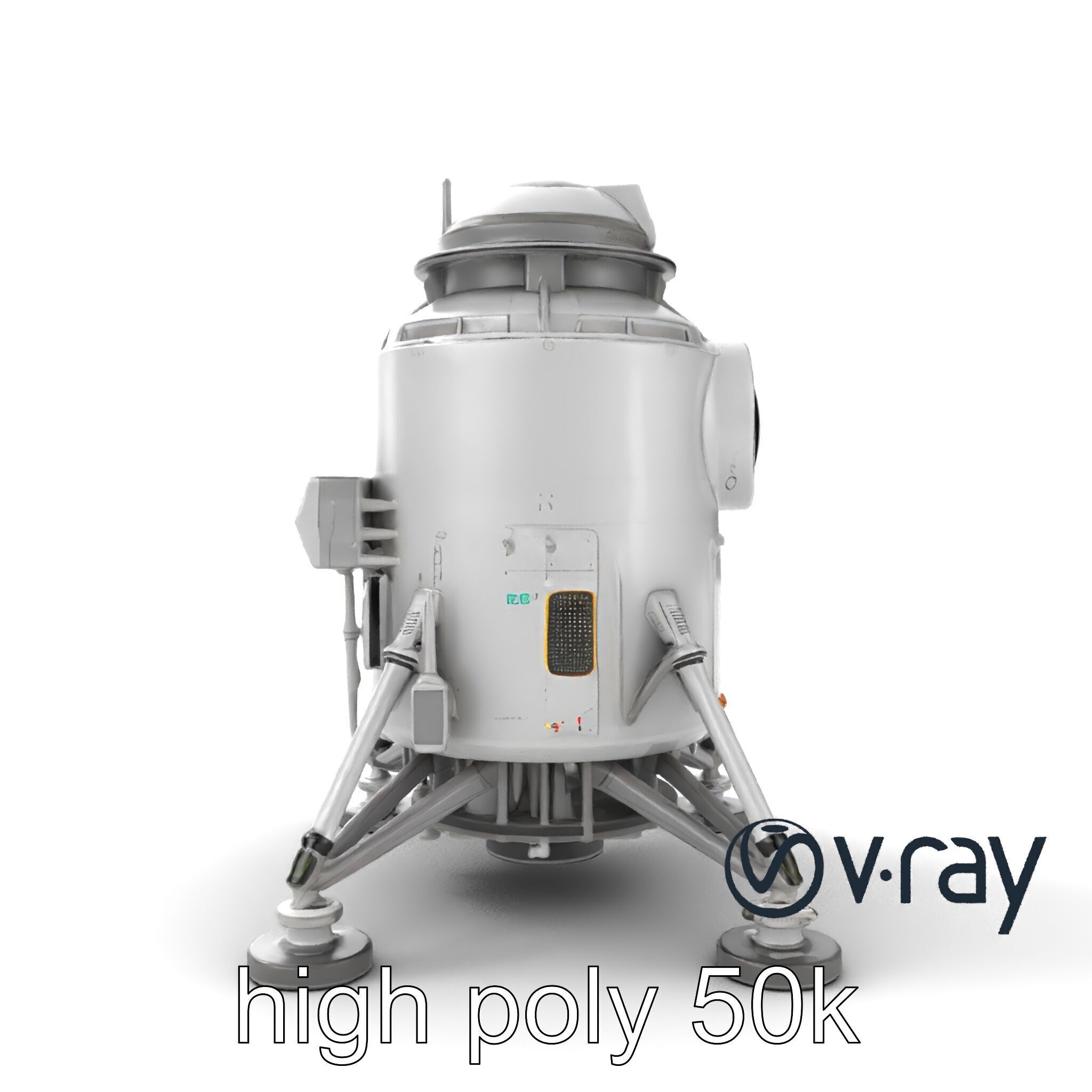 Apollo 11 Lunar Module 3D model pack Low-poly 3D model_10