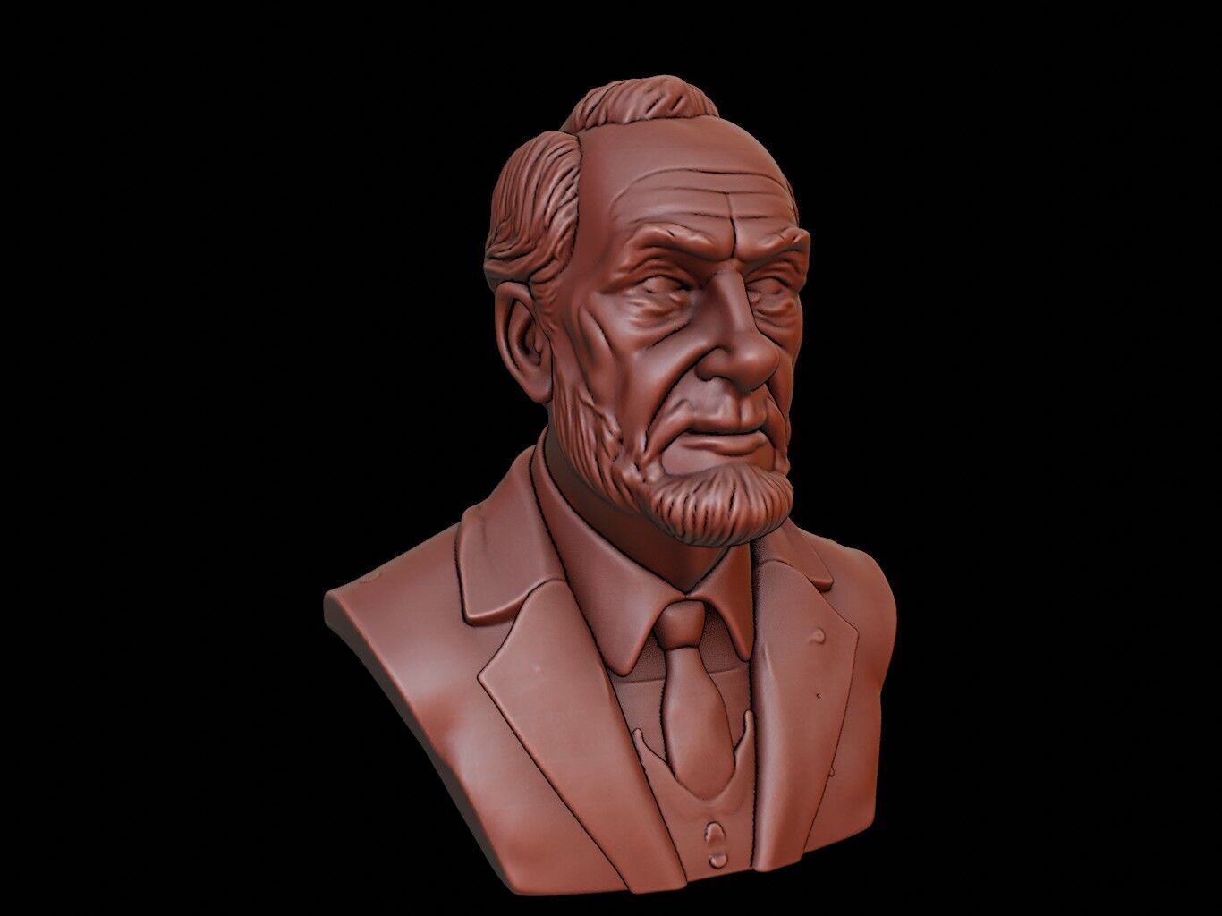 Niels Bohr Bust 3D print model_2