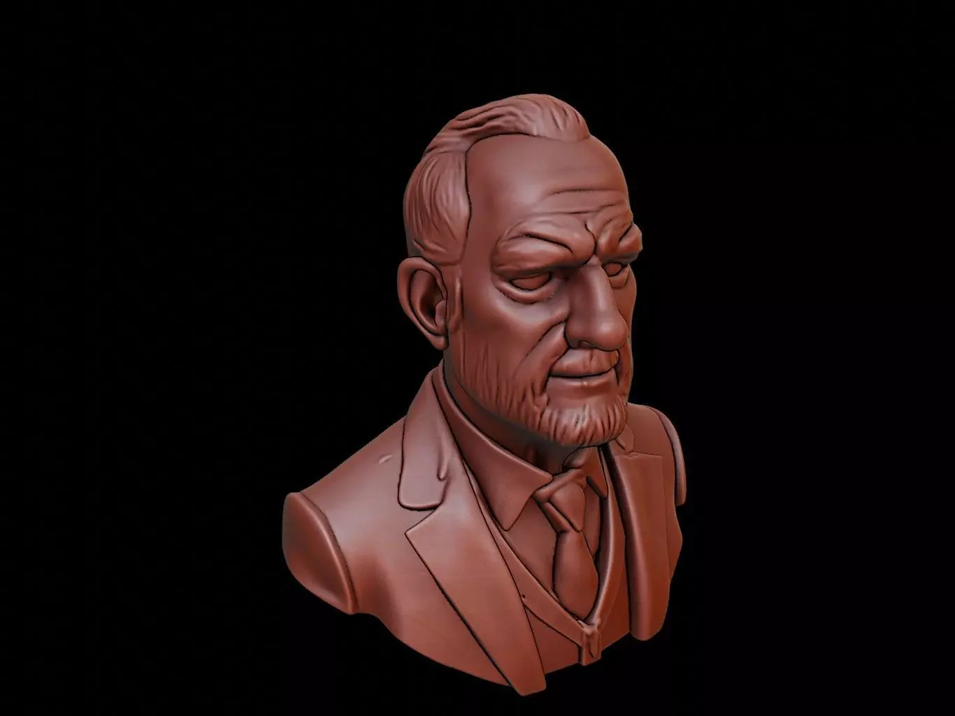 Niels Bohr Bust 3D print model