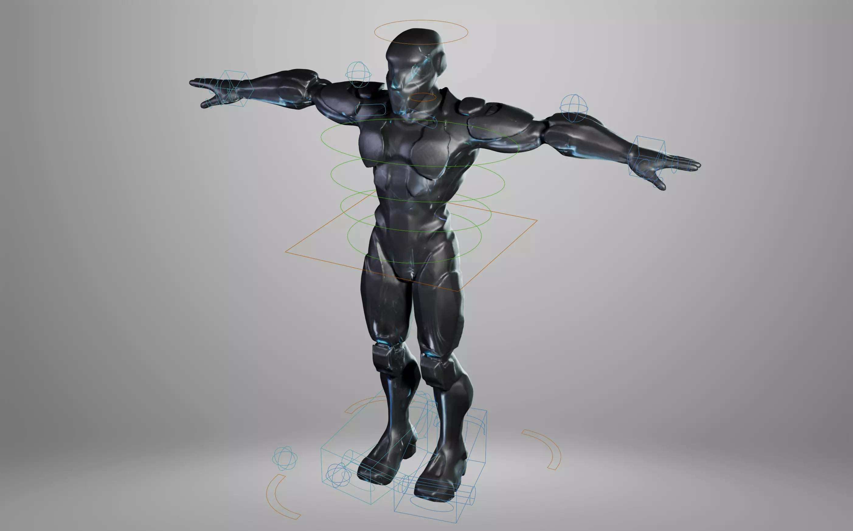 Cyborg Warrior Free low-poly 3D model
