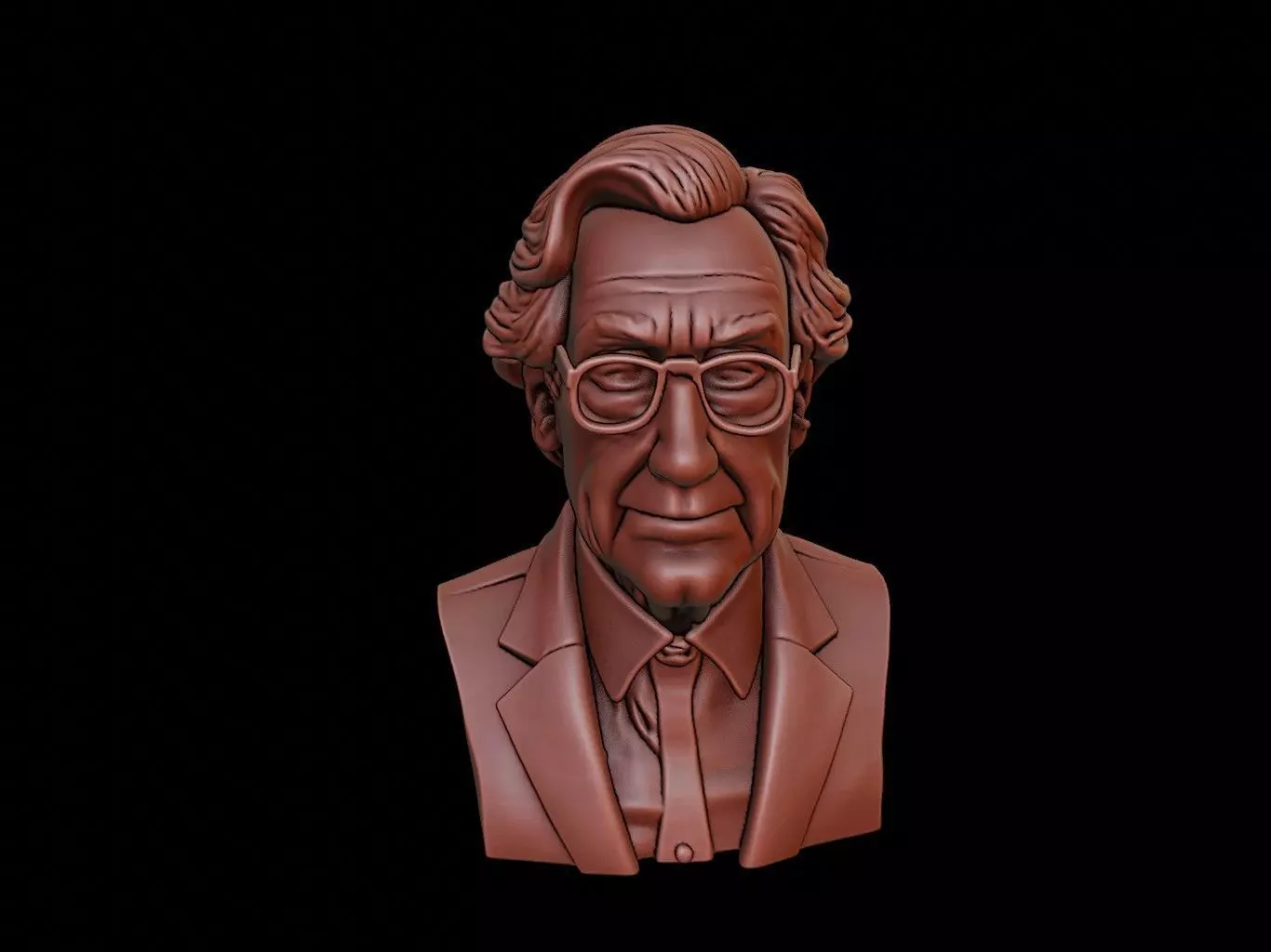 Noam Chomsky Bust 3D print model_0