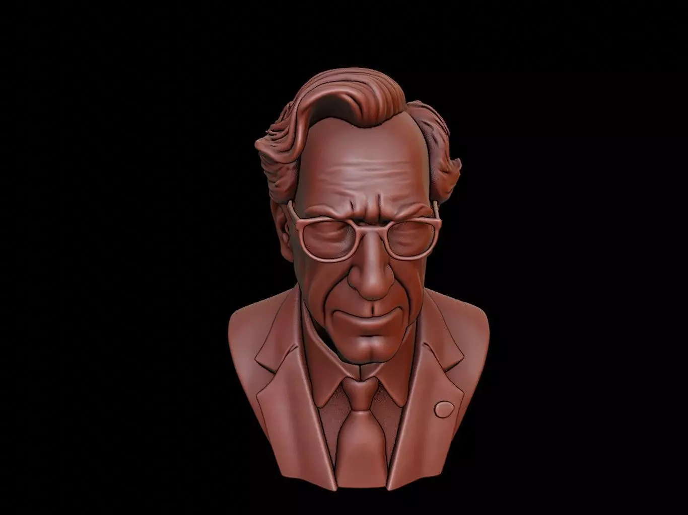 Noam Chomsky Bust 3D print model_0