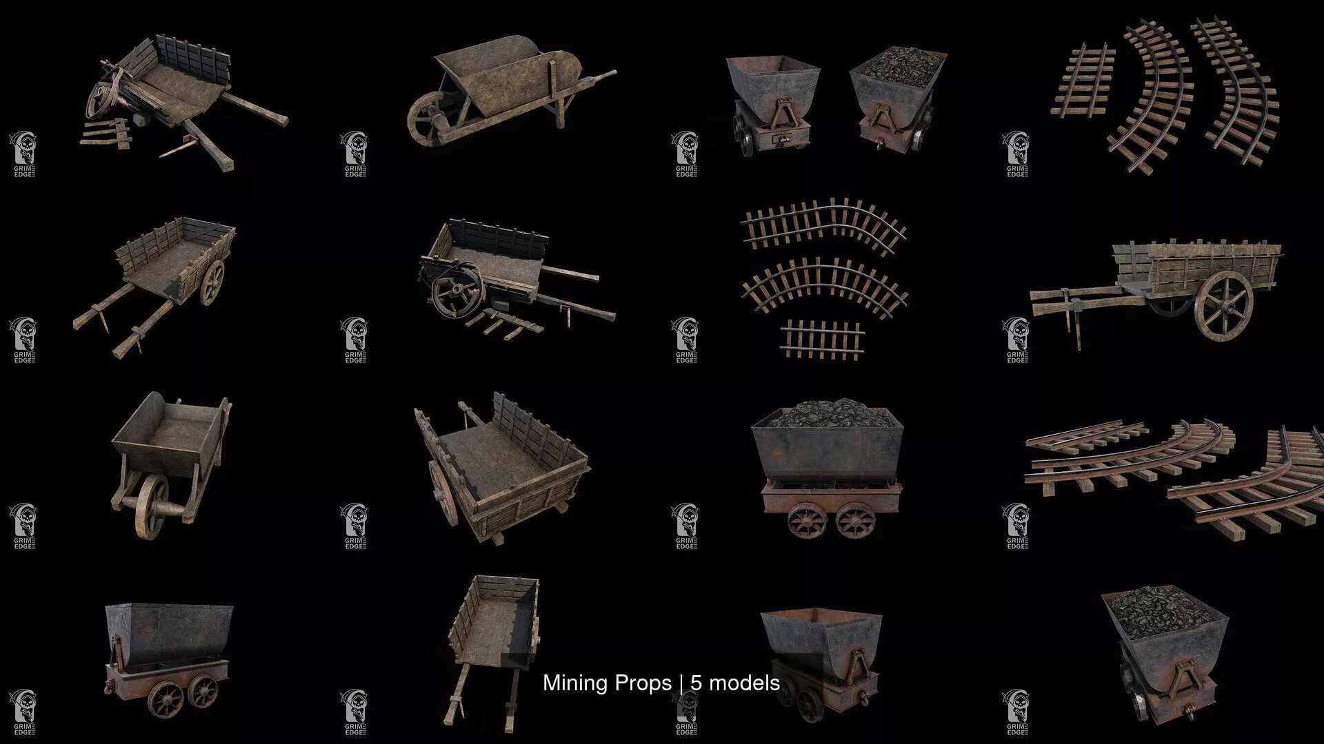 Mining Props 3D Model Collection_0