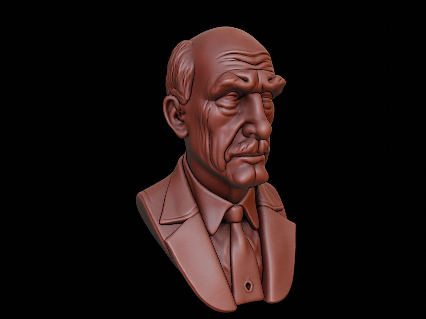 Paul Dirac Bust 3D print model_2