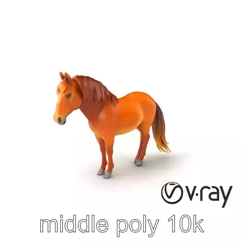 Chestnut Horse Equestrian Environment model pack