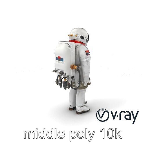 Orlan-DMA Space Suit 3D model pack Low-poly 3D model