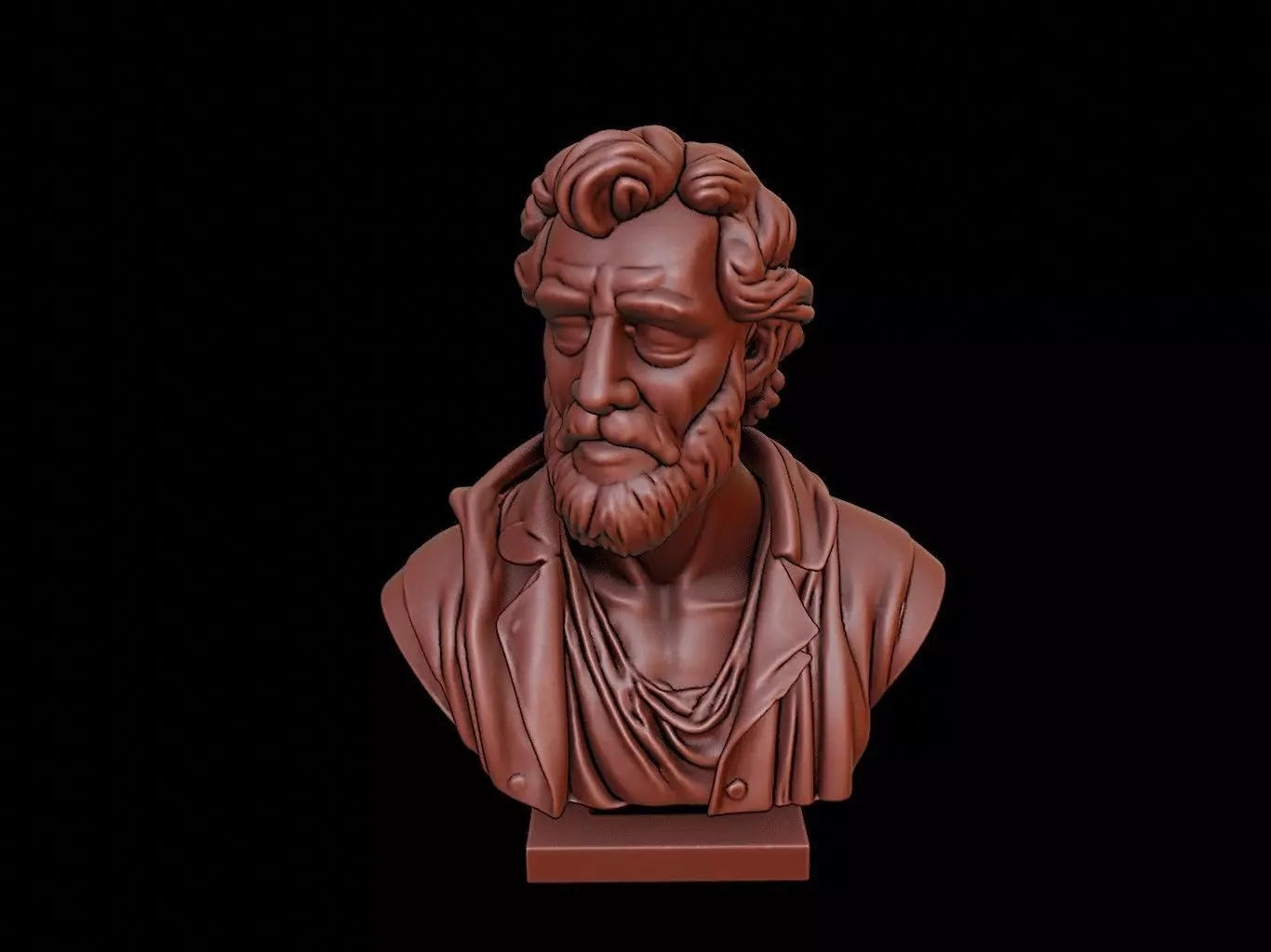 Plato Bust 3D print model