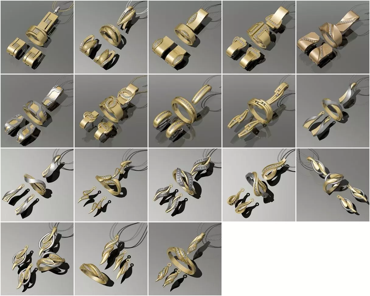 18 Half Sets 3dm 3D print model_0