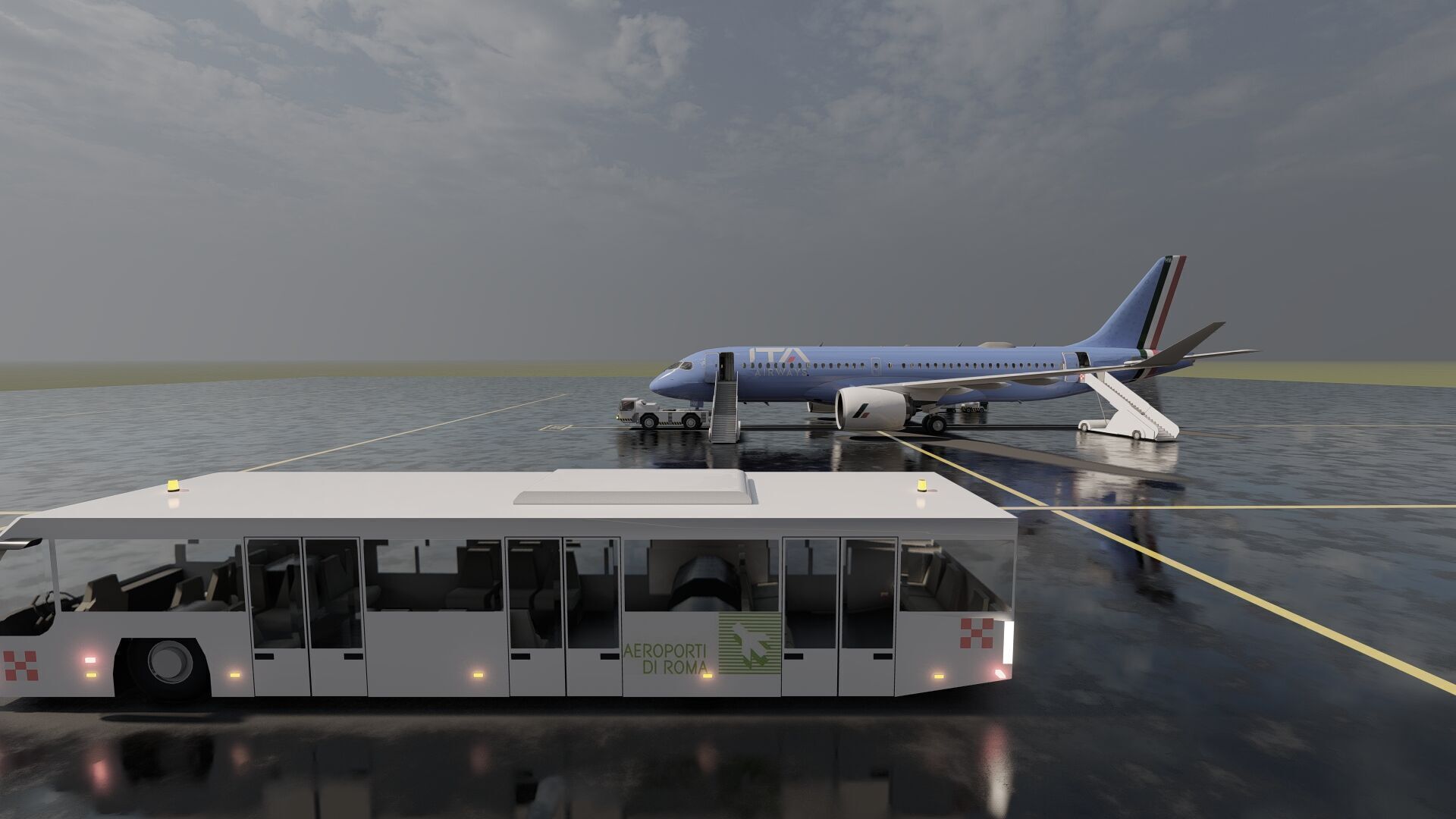 Airbus A220-300 3D model_6