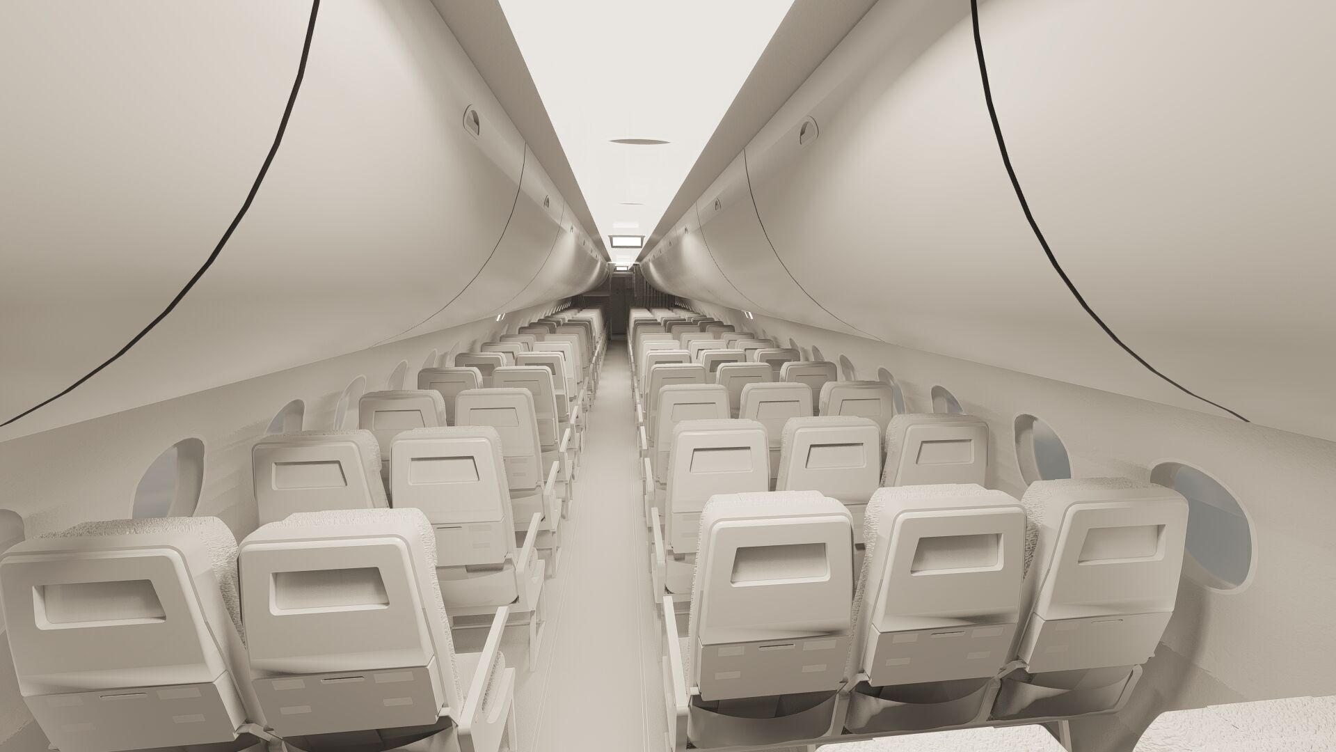 Airbus A220-300 3D model_38