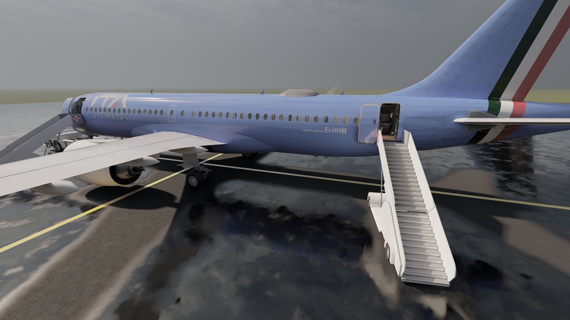 Airbus A220-300 3D model_13